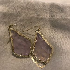 Kendra Scott teardrop shaped earrings